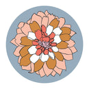 Houndstooth & Flower Ceramic Coaster Set of 4