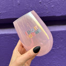 I Do It For Me Stemless Wine Glass in Purple | 20 Oz.