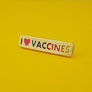 I Love Vaccines Gold Plated Enamel Pin