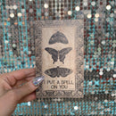 I Put A Spell On You Wooden Block Sign | 4" x 5.5"