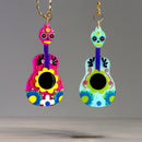 Sugar Skull Guitar Charm - Tumbler Handle Charm