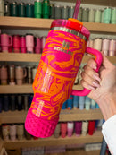 COSMO PINK WAFFLE Tumbler Boot -fits 20-40oz New!