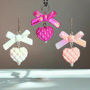 Bow and Heart Charm - Tumbler Handle Charm