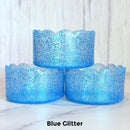 Blue Glitter Scalloped Tumbler Boot