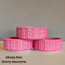 Glinda Pink Shorty Macrame Tumbler Boot