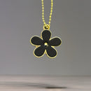 Black Daisy Charm - Tumbler Handle Charm