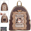 Loungefly x One Piece Wanted Dead or Alive Monkey D. Luffy Mini-Backpack - Entertainment Earth Exclusive