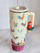 Chicken Themed 40oz Tumbler with Accessories