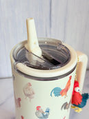 Chicken Themed 40oz Tumbler with Accessories