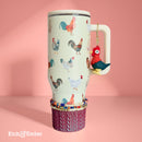 Chicken Themed 40oz Tumbler with Accessories