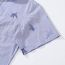 Hawaiian Shirts For Men Vintage Cotton Button Down Abundant Bamboo Ambiance Short Sleeve Aloha Shirt