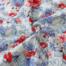 Men's Hawaiian Shirt Tropical Hibiscus Floral Cotton Aloha Shirt Button Down