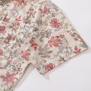 Valentine's Day Men's Hawaiian Shirt Paradise Found Print Cotton Button-down Short Sleeve Aloha Shirt