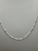 And Now This Silver Plated Box Link 18in Chain Necklace