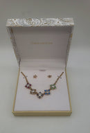 Charter Club Gold-Tone 2-PC. Set Crystal Mini-Cluster Statement
