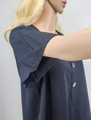 Afani Women's Flutter Sleeve Top