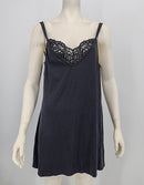 Linea Donatella Womens Black Babydoll Nightie W/Support Bra,Size Medium