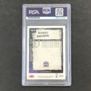 2008-09 Fleer #169 BOBBY BROWN Signed Card AUTO 10 PSA Slabbed Kings