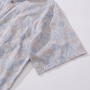 Men's Hawaiian Shirt Jellyfish Seascape By Andrea Leonelli Cotton Button-down Short Sleeve Aloha Shirt