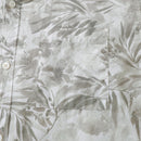 Hawaiian Shirt For Men Gray Tropical Plants Print Short Sleeve 1920s Vintage Shirts