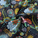 Men's Hawaiian Shirt Midnight Flowers By Caroline Bonne Müller Cotton Button-down Short Sleeve Aloha Shirt