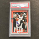 2004-05 Upper Deck #8 Gerald Wallace Signed Card PSA Slabbed Kings
