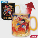 One Piece Heat Change Mug Luffy Sabo 16 Oz
