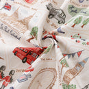 Men's Hawaiian Shirt Icons of Old London Town Print By Noopur Cotton Button-down Short Sleeve Aloha Shirt