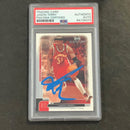 2003 Upper Deck MVP #2 Jason Terry Signed Card AUTO PSA Slabbed Hawks