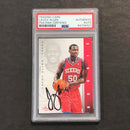 2012-13 PANINI PRESTIGE #185 LAVOY ALLEN Signed Card AUTO PSA Slabbed 76ers