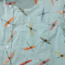 Men's Hawaiian Shirt Sea Kayaks Print By Katie O'Shea Design Cotton Button-down Short Sleeve Aloha Shirt