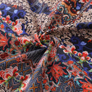 Men's Hawaiian Shirt Blossoms of Antiquity Print 1940s Vintage Short Sleeve Aloha Shirt