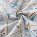 Men's Hawaiian Shirt Aloha Adventure Print Cotton Button-down Short Sleeve Aloha Shirt