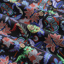 Men's Hawaiian Shirt Vibrant Vines Print Cotton Button-down Short Sleeve Aloha Shirt