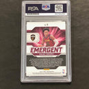 2020-21 Panini Prizm Emergent #15 Isaac Okoro Signed Card AUTO PSA Slabbed RC Cavaliers