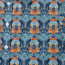 Men's Hawaiian Shirt Under The Sea World Print By Sara Cotton Button-down Short Sleeve Aloha Shirt