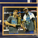 Stephen Curry and Andre Iguodala Signed Jersey PSA/DNA Warriors Custom Framed Steph