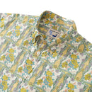 Hawaiian Shirts For Men Retro Rose Iris Print 100% Cotton Short Sleeve