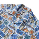 Hawaiian Shirt For Men 1940s Vintage Shirt Camp Collar 100% Cotton