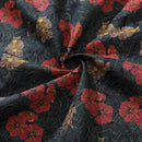 Valentine's Day Men's Hawaiian Shirt Serenity in Bloom Print By Mahhima Bansal Cotton Button-down Short Sleeve Aloha Shirt
