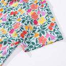 Hawaiian Shirt For Men Rainbow Petals 1940s Vintahe Shirt Camp Collar