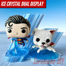 Ice Crystal Dual Display – Sized to Fit Funko Pop Superman #562 & Krypto #565
