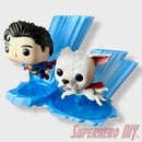 Ice Crystal Dual Display – Sized to Fit Funko Pop Superman #562 & Krypto #565
