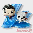 Ice Crystal Dual Display – Sized to Fit Funko Pop Superman #562 & Krypto #565