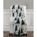 The Mountain Home Collection Led Holiday Printed Throw, 50 x 60
