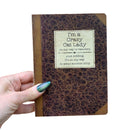 I'm A Crazy Cat Lady On My Way To Recovery Journal | Vintage Book Designs Notebook