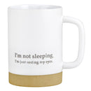 I'm Not Sleeping - I'm Just Resting Eyes Signature Mug | Stoneware Tea Coffee Cup | 17oz