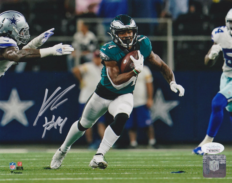 Kenneth Gainwell v. Cowboys Philadelphia Eagles Autographed Football Photo
