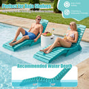 In-Pool Lounge Chair with Weighted Anti-Floating Design 450 LBS for Baja Shelf