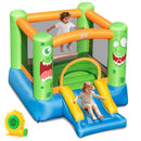 Inflatable Bounce House Monster Themed Bouncy Castle with Large Jumping Area and Slide 550W Blower Included